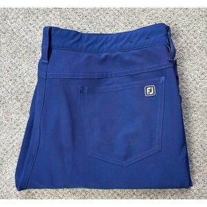 Footjoy Golf Pants Mens 38x32 Blue 5-Pocket Athletic Fit Performance Golf FJ